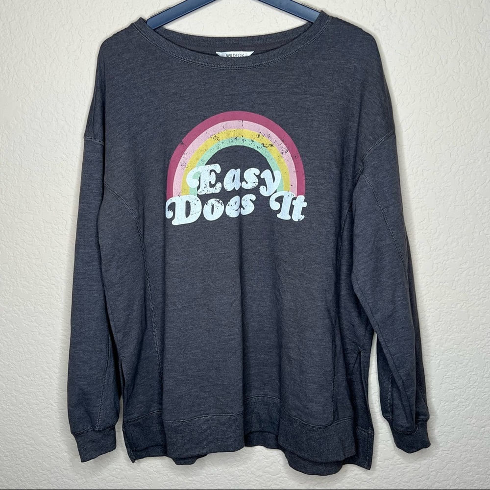 Wildfox Easy Does It Statement Pullover Sweatshirt - image 2